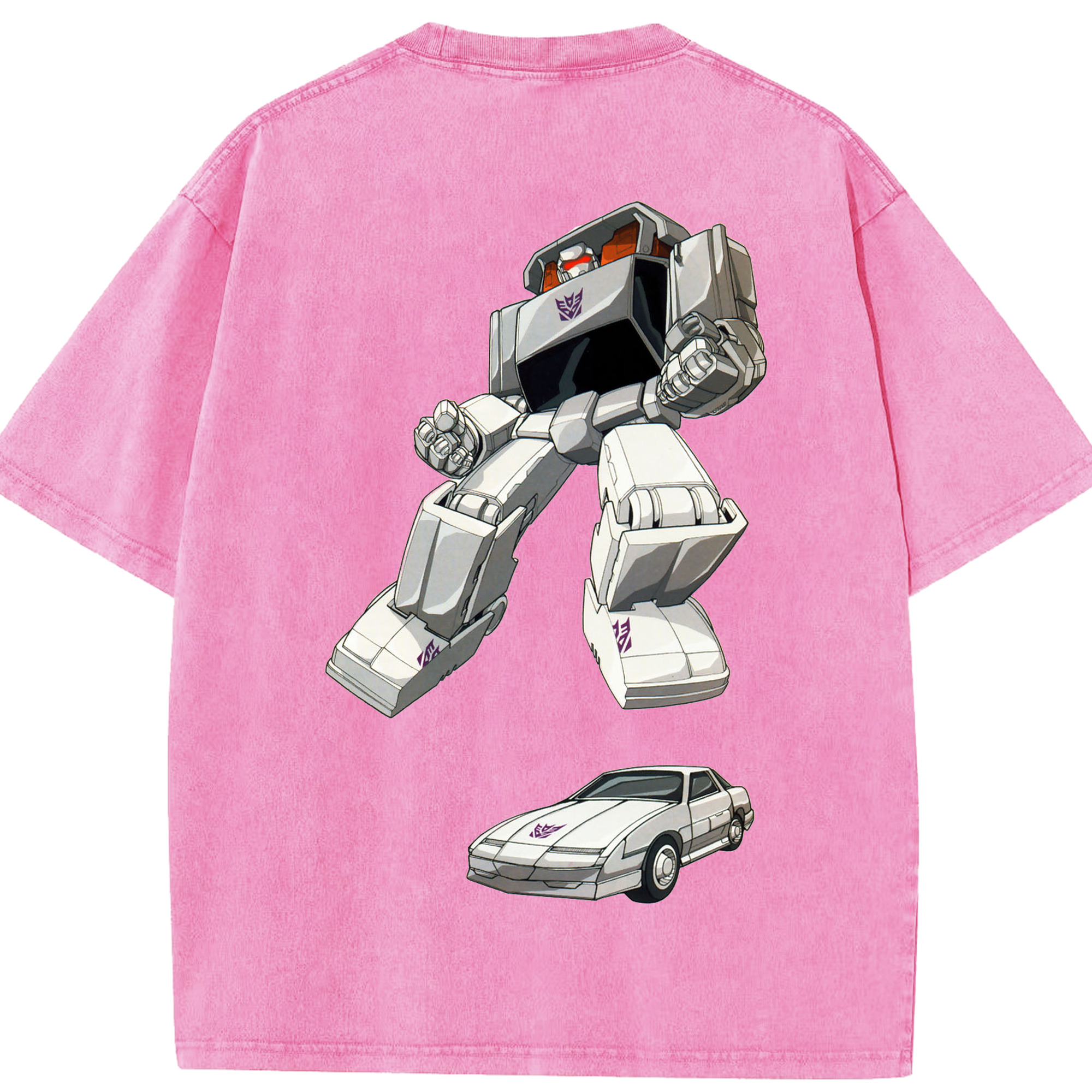 （画像用）  綿100% ヴィンテージ風 半袖Tシャツ（背面プリント）